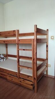 Patrová postel s úložným prostorem
