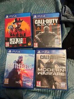 PS4 hry – 8 originálních titulů, RDR2, COD, Resident Evil