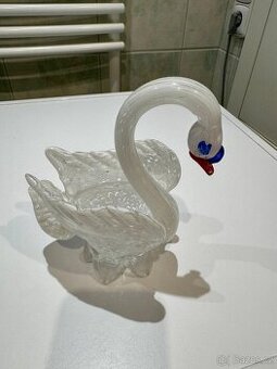 Skleněná labuť - dóza