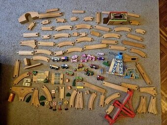 Dřevěné koleje a vláčky