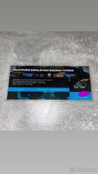 Dárkový poukaz na letecký simulátor B737max - BuďPilot