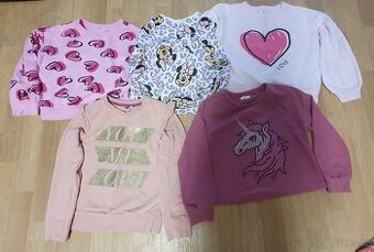 Krásné mikiny Next, Sinsay vel. 128, 7- 8 let🧥