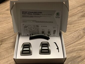 Kryty pedálů z ušlechtilé oceli - ŠKODA