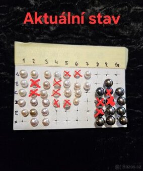 Stříbrné náušnice s perlou - pecky