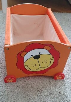 Dřevěné úložné boxy na hračky