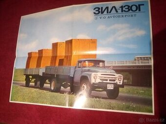ZIL-130G originální prospekt, plakát