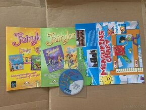 Angl.tiskoviny pro děti - Fairyland, mapa GB, měřidlo výšky