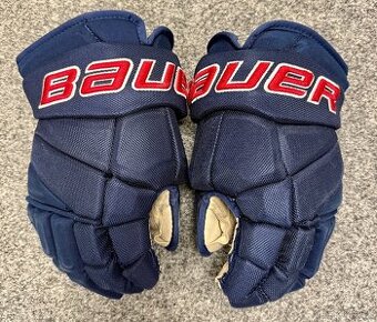 Hokejové rukavice BAUER, teamové provedení, vel. 14`