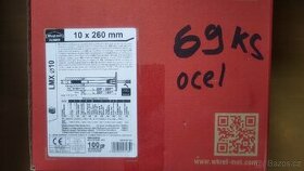 Hmoždinky talířová 10x260mm s kovovým trnem