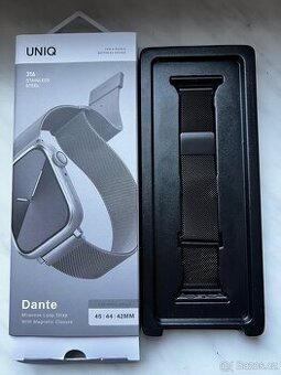 UNIQ Dante ocelový řemínek Apple Watch 46/45/44/42mm černý - 1