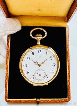 MIMOŘÁDNÉ PÁNSKÉ KAPESNÍ HODINKY OMEGA V ETUI- FUNKČNÍ - 1