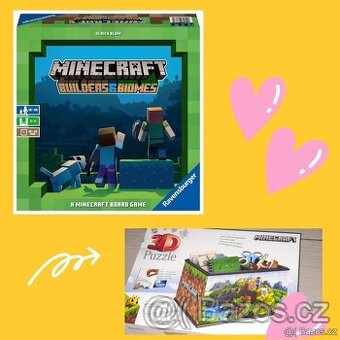 Hra MINECRAFT Builders&Biomes + BOX - VŠE NOVÉ