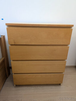Komoda Ikea Malm a TV stolek Ikea Benno , 600 + 500 kc - 1