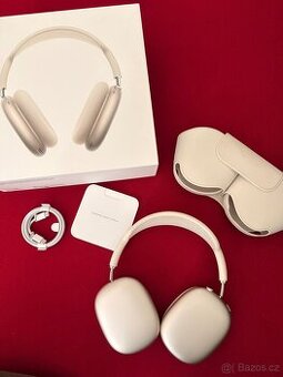Apple AirPods Max – USB‑C, Hvězdně bílá, TOP stav