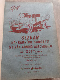 PRAGA S5T, SEZNAM ND, 1958