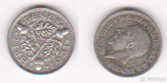 Britanie ,3 pence 1931 , V 15