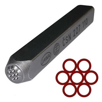 Kovaná raznice "kytička" JAWA, ČZ - dle originálu