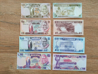 4 bankovky ze Zambie