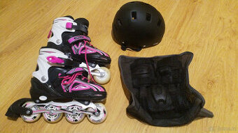 in-line brusle + helma + chrániče