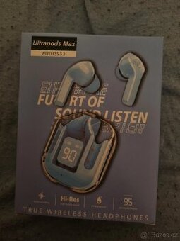 Malá transparentní bezdrátová sluchátka