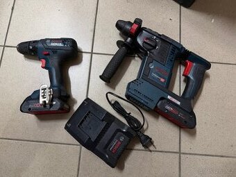Aku Set Bosch gbh 18v-26 + gsr18-2Li Plus