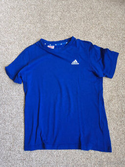 Modré adidas tričko vel. 140