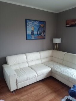 Kožená rohová sedačka