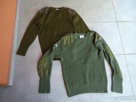 2x   Army svetr  pánský a dámský(Belgie, Itálie)