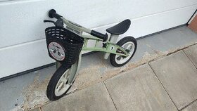 First bike zelený s košíčkem