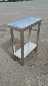 Nerezový stolek ( stůl ) se spodní polici 33x70x90 cm