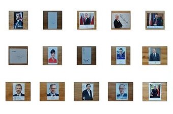 Podpisy politiků - politici autogramy, vlastnoruční podpisy