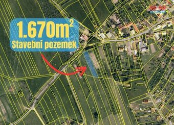Prodej pozemku k bydlení, 1670 m², Police