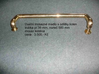 Mosazné dveřní madlo