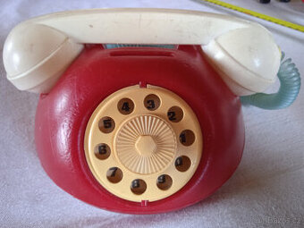 Prodám retro pokladničku dětský telefon