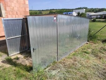 Plechová garáž - stavební bouda 2,5m x 4m - 1