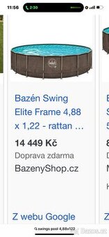 Prodám úplně nový bazén