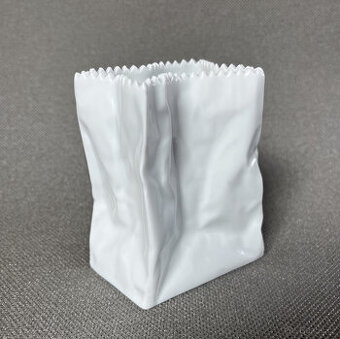 Rosenthal Ikonická porcelánová váza Paper Bag 10 cm