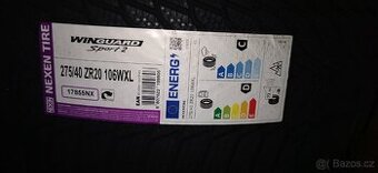 Prodám nové zimní pneu nexen 275/40 R20