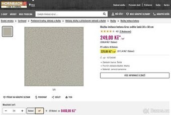 Dlažba Gres - světle šdá