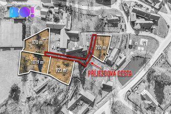 Prodej stavebního pozemku 1019 m², Děbolín, Jindřichův Hrade