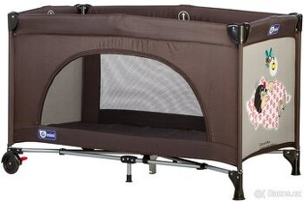 Dětská cestovní postýlka s motivem krtečka a vkládacím lůžke