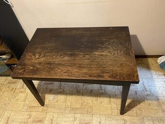 Masivní stůl hnědá rozkládací