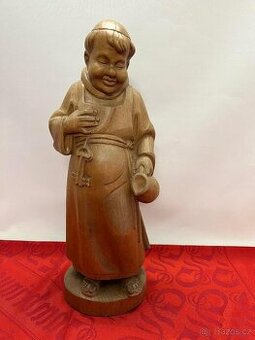 Dřevěná socha, Mnich