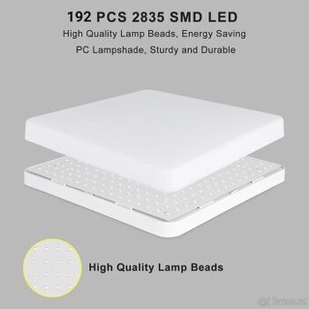 LED Stropní světlo, IP44, Koupelna, WC, 36W, 3240lm, 6500K