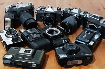 FOTO konvolut - CANON, OLYMPUS, FUJICA, PENTAX...