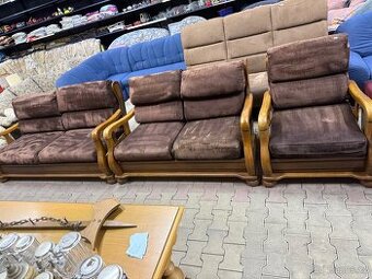 Sedací souprava: trojka, dvojka + křeslo