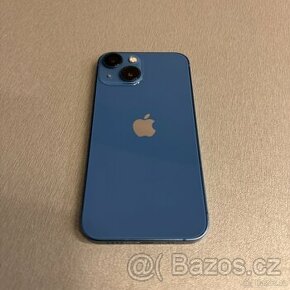 iPhone 13 mini 256GB modrý, pěkný stav, 12 měsíců záruka