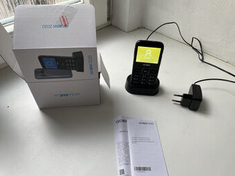 Mobilní telefon pro Seniora se stolní nabíječkou. V Orig.bal