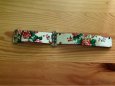 Květovaný kožený řemínek na Apple Watch 40cm - 42 cm zánovní - 1