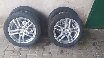 Prodám alu kola na vozy ŠKODA, VW pneu 215/55/17